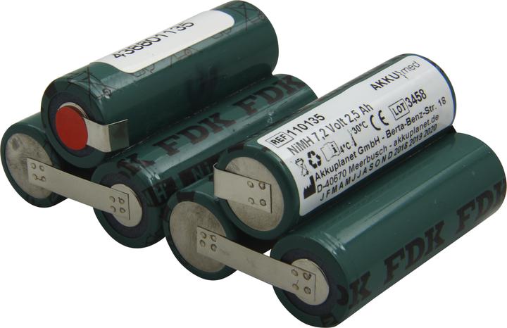 AccuCell NiMH Akkueinsatz passend für Nellcor KapnoMeter/ PulsoxiMeter NBP70 NPB75/ Covidien/ N80