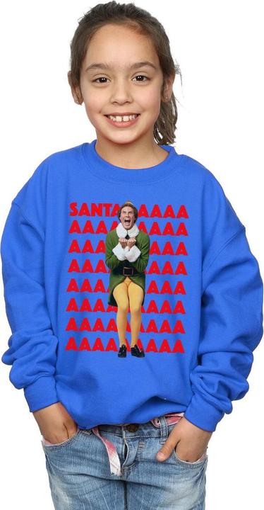 Immagine prodotto Elf Buddy Santa Scream Felpa Ragazze (140, 146)