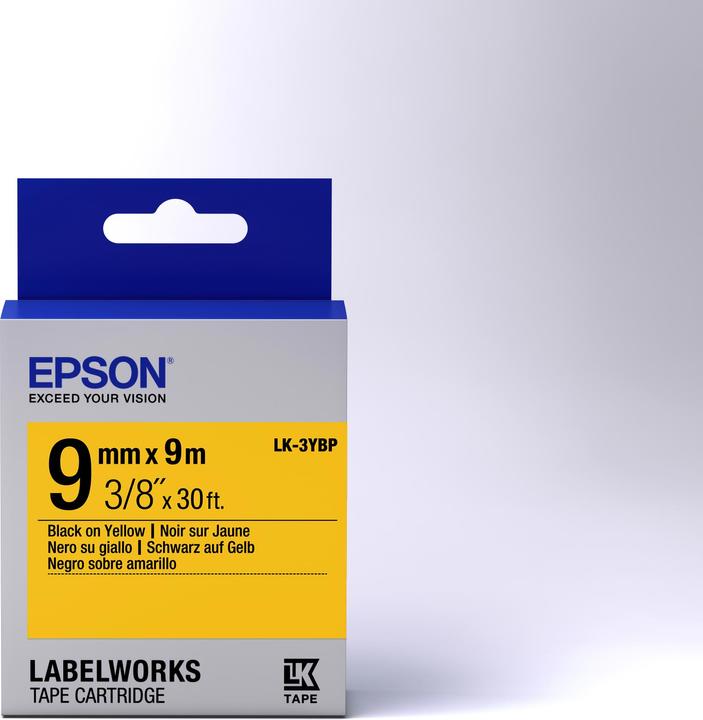 Actual product image Epson Label cartridge LK-3YBP - pastel - on (0.90 cm, Yellow)