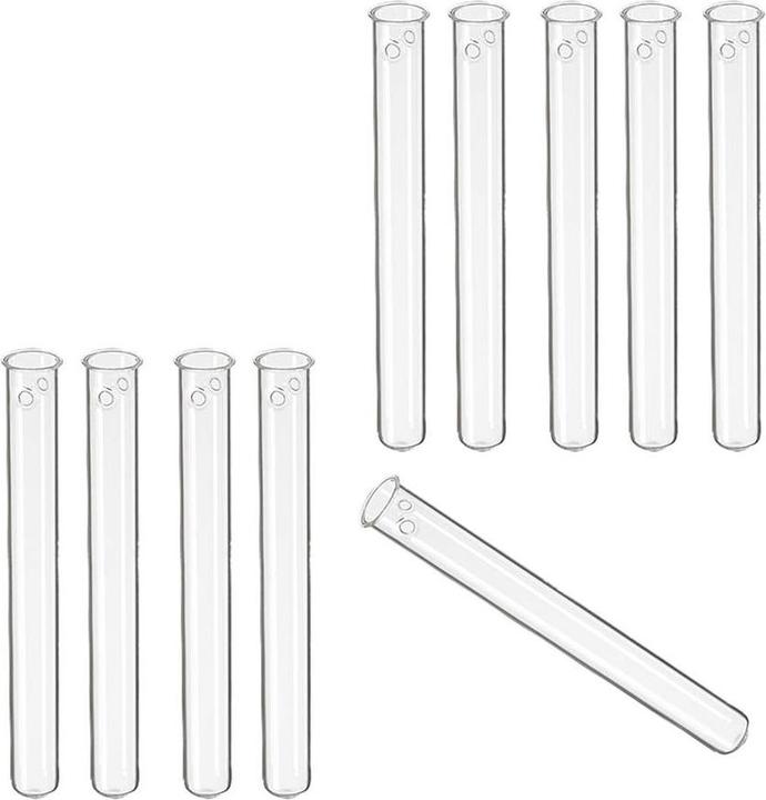 Produktbild trendmarkt24 Reagenzglas mit Loch, ca. 20 x 2 cm, 10 Stück Hochzeit Deko Reagenzgläser Set (20 x 2 cm)