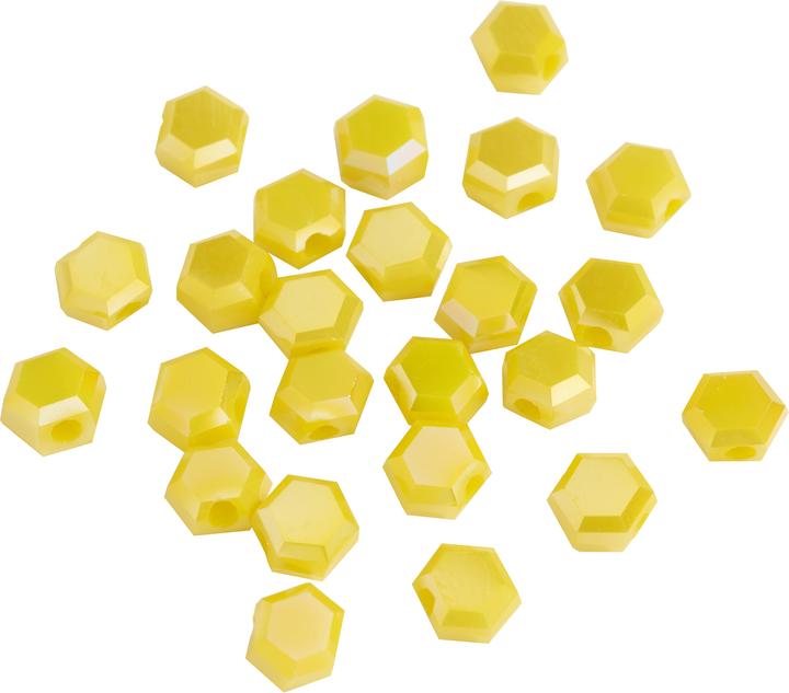 Produktbild Pracht Glasschliffperlen Sechseck 4 mm, 24 Stück