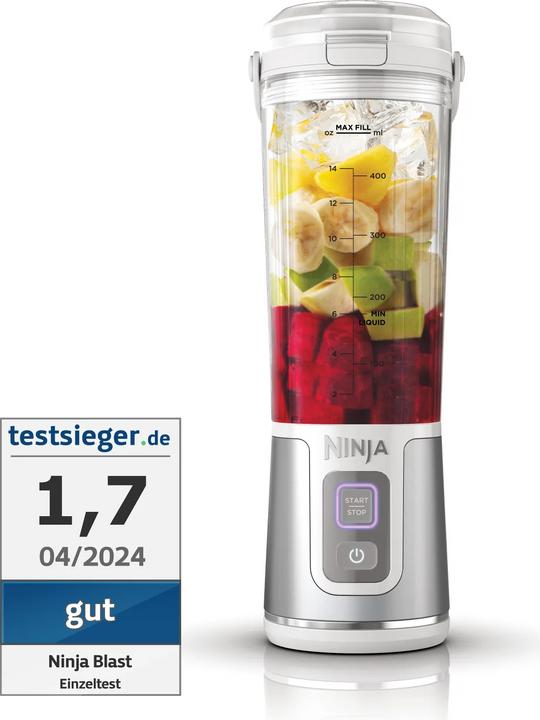 Immagine prodotto Ninja BC151EUWH) Frullatore senza fili Blast (Spina UE, 14.40 W)