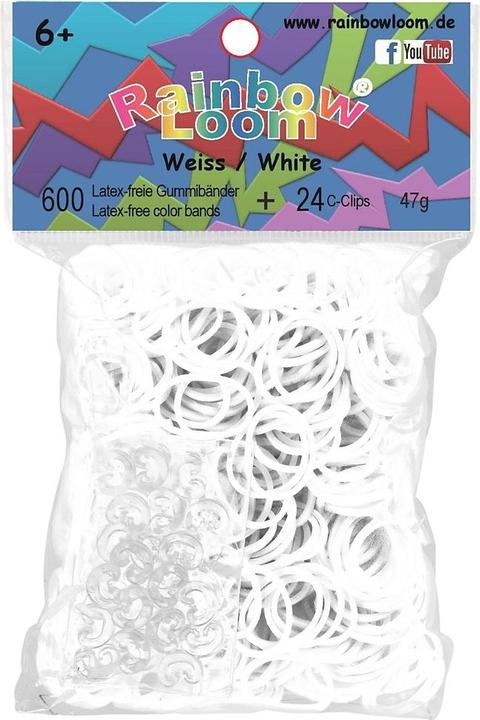 Image du produit Rainbow Loom Élastiques Blancs Opaques (600 pcs)