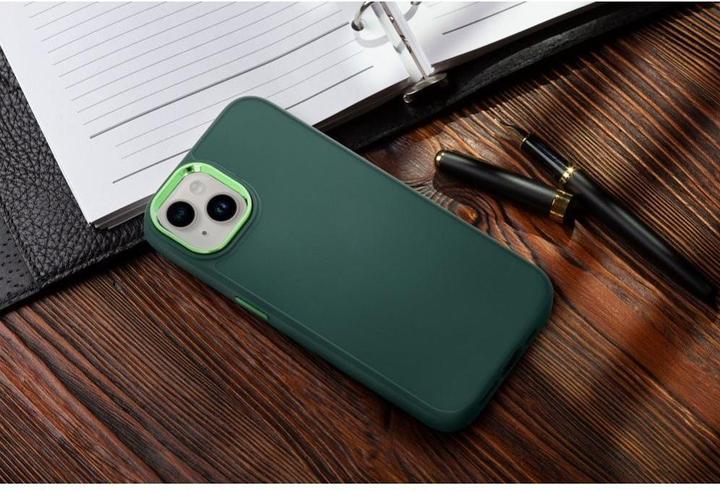 Actual product image OEM Back panel cover FRAME Case for IPHONE 15 green (Apple iPhone 15)