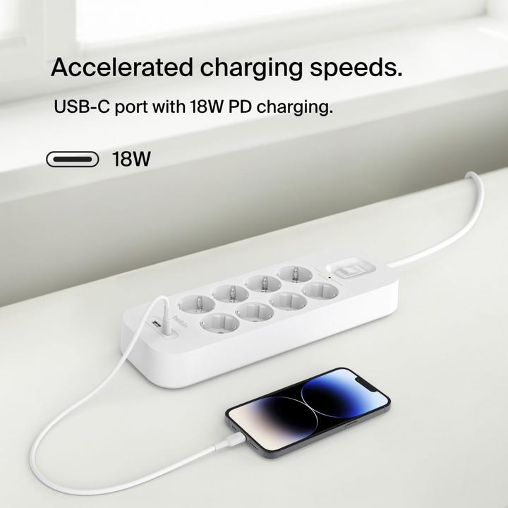 Produktbild Belkin Surgemaster Überspannungsschutz (8 x, 2 m)
