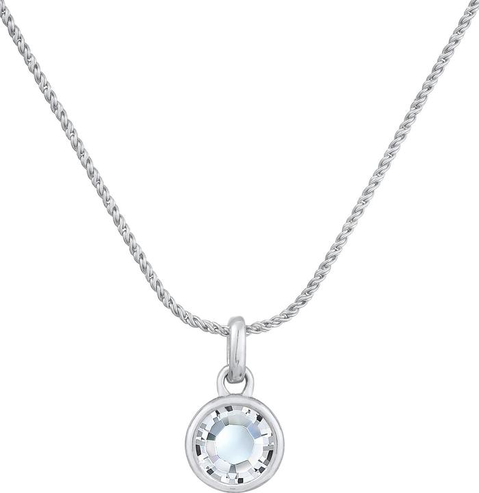 Image du produit Elli Chaîne en cristal (Argent sterling 925, Cristal de verre, 45 cm)