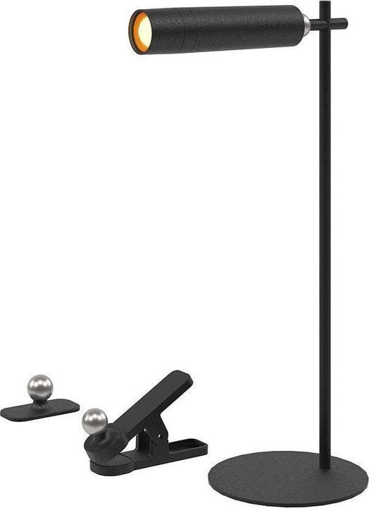 Actual product image V-TAC Lampka Biurkowa 4w1 37cm Kinkiet Klips Latarka 3W LED Czarna VT-7413 4000K 300lm (300 lm)