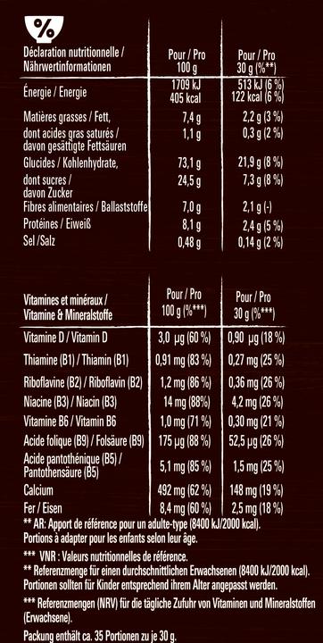 Valori nutrizionali e ingredienti Lion Cereali (1050 g)