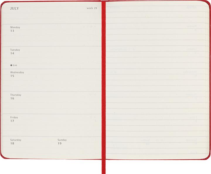 Produktbild Moleskine Schüleragenda Hard Cover Weekly Notebook (9 x 14 cm, Englisch)