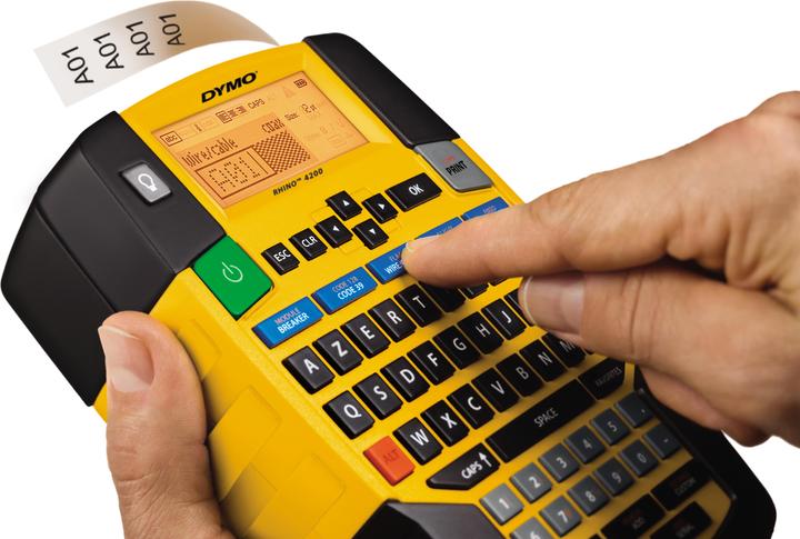 Image du produit Dymo Rhino 4200 Azerty 19mm PB1 FR/BE (180 dpi)