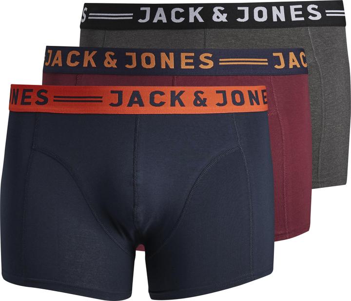 Jack & Jones Jaclichfield Trunks Noos 3 Pack Pls (3XL, pack of 3)