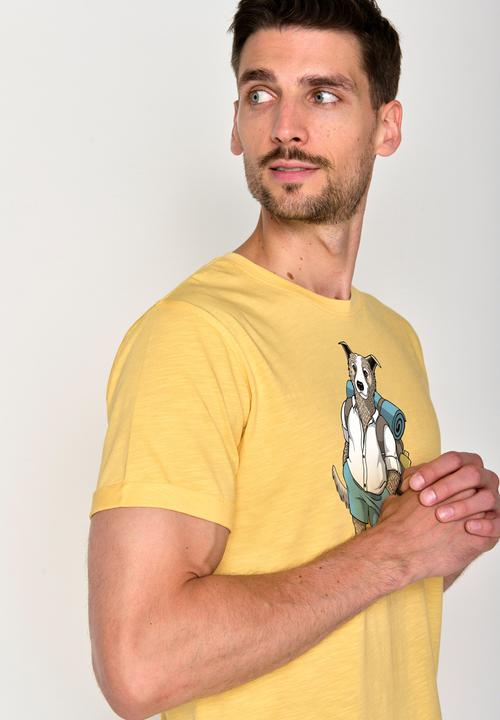 Actual product image Greenbomb Animal Dog Traveller Roll T-Shirt (L)