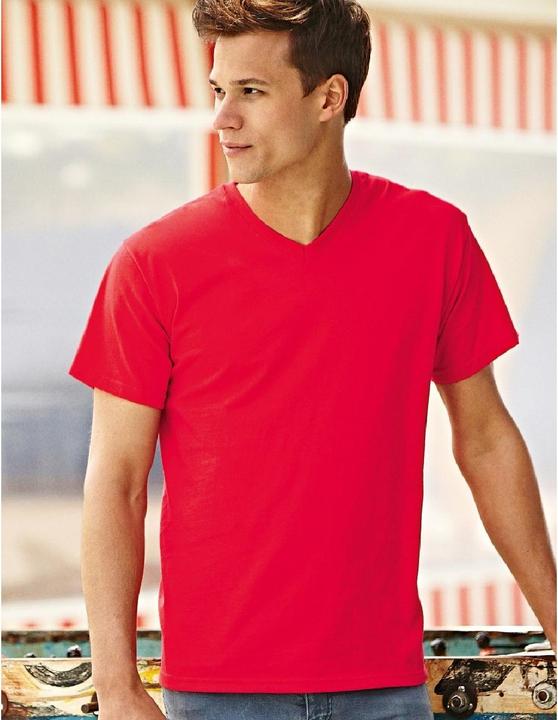 Actual product image Fruit of the Loom Valueweight Tshirt With V Neck Short Sleeve (XXL)