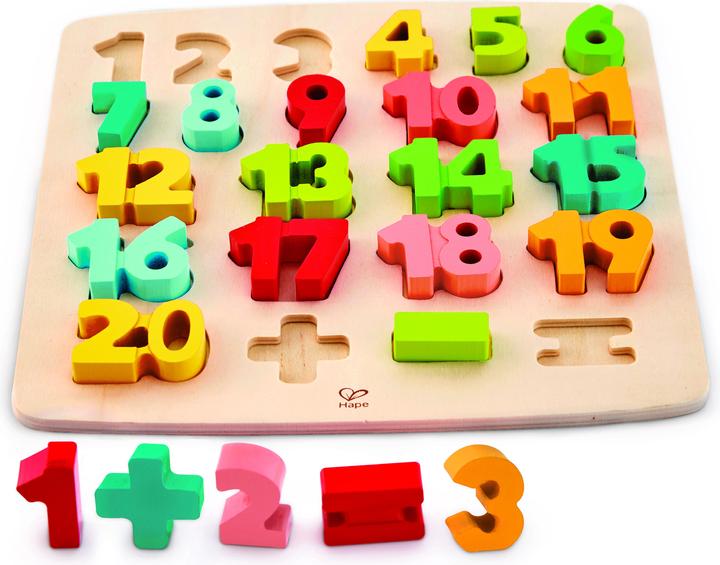 Hape Puzzle avec des chiffres et des symboles