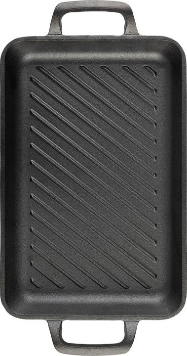 Produktbild BerlingerHaus Grillplatte aus Gusseisen mit Griffen, rechteckig, 33 x 22 cm