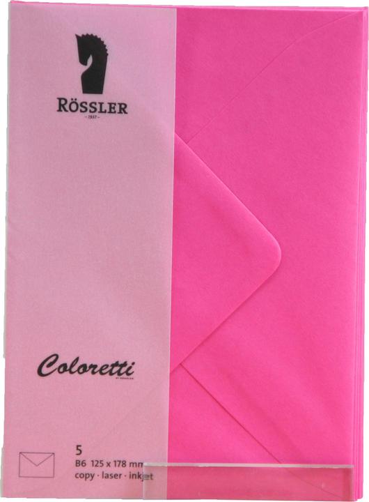 Actual product image Magni Envelopes Coloretti B6 5s pink (B6, 5 x)