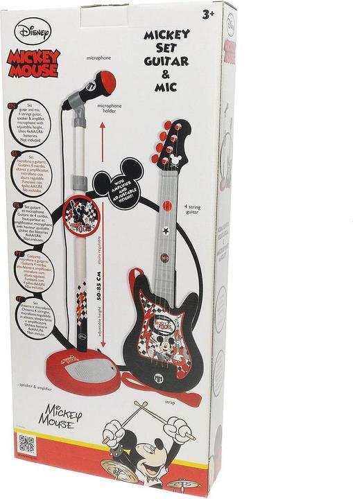 Image du produit Mickey Mouse Jouets musicaux Microphone Guitare pour enfants