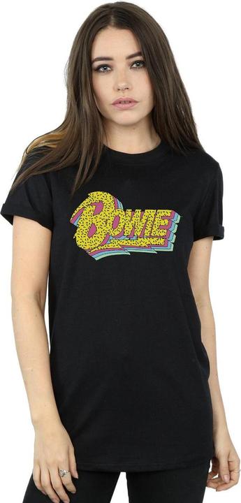 Immagine prodotto David Bowie Moonlight 90s Logo Maglietta Ampia Donna (L)