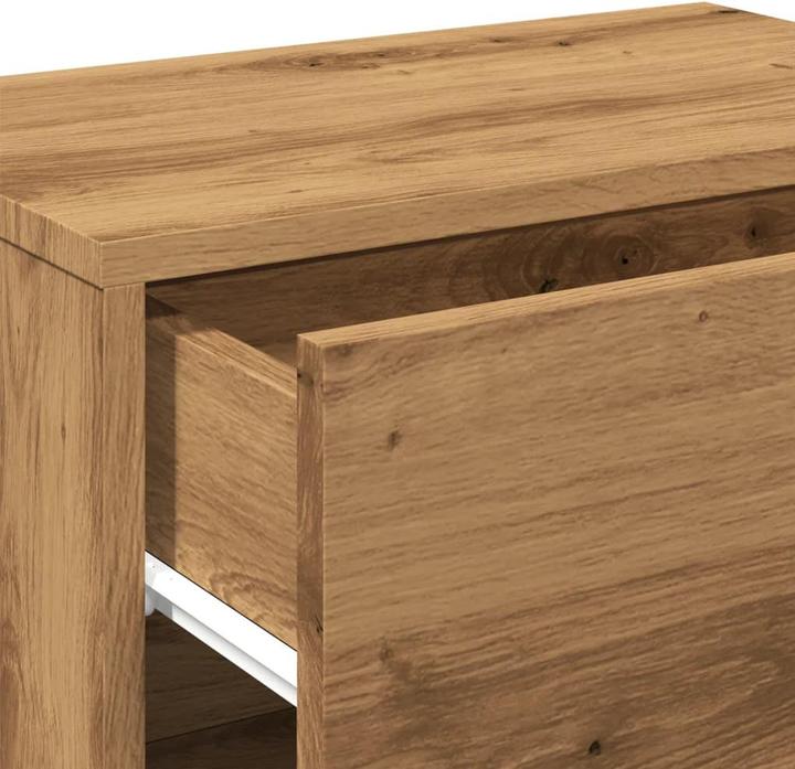 Produktbild VidaXL Nachttisch Wandschrank Nachtschrank Nachtkommode Hängend Artisan-Eiche (46 x 29.5 x 30 cm)