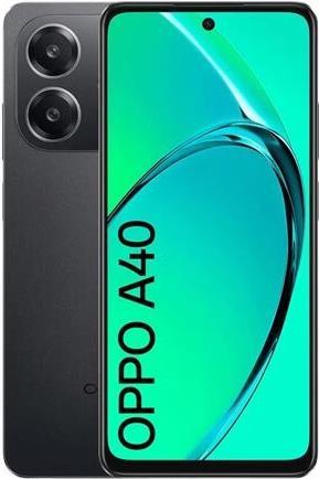 Actual product image OPPO A40 MEA+NFC 4/128GB Sparkie Black OEU (128 GB, Sparkie Black, 6.67", Dual SIM, 50 Mpx, 4G)