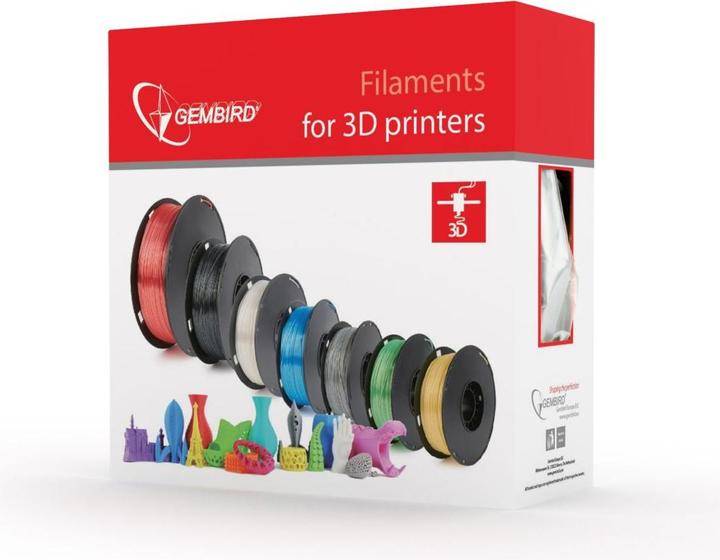 Produktbild Gembird Filamentcassette PLA schmale Spule (PLA, 1.75 mm, 1000 g, Rosa)