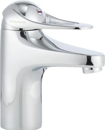 Image du produit FM Mattsson FMM - MORA 9000E II håndvaskarmatur med koldstartsfunktion og uden bundventil