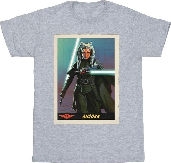 Actual product image Star Wars Mens The Mandalorian Ahsoka T-Shirt (S)