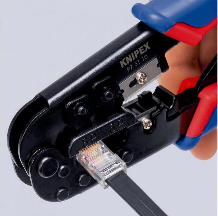 Produktbild Knipex Crimpzange für Westernstecker (190 mm)