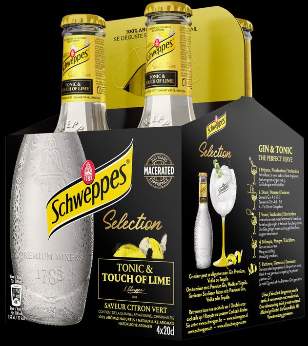 Actual product image Schweppes Selection Tonic Lime (24 x 25 cl)