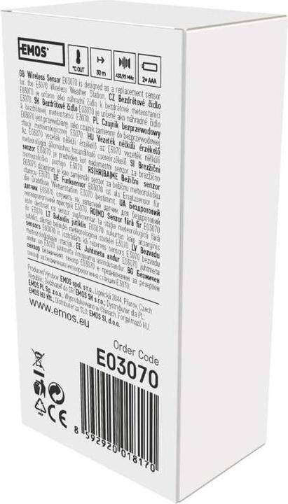 Actual product image Emos Wireless Sensor for Weather Stations E03070