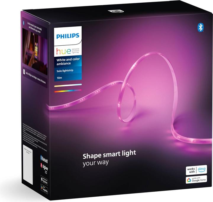 Image du produit Philips Hue Lightstrip Solo (Multicolore, 1000 cm, Intérieur)