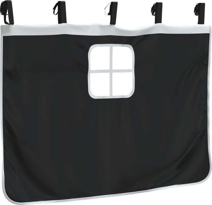 Produktbild VidaXL Vorhänge für Hochbett mit Tunnel Weiss und Schwarz