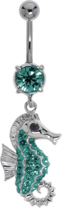 Produktbild Bijouteria Bauchpiercing (Messing rhodiniert, Chirurgenstahl 316L, Kristall)