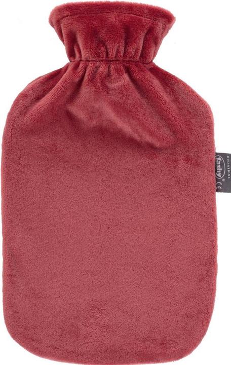 Fashy Wärmflasche 2l Flauschbezug rostrot (2 l)