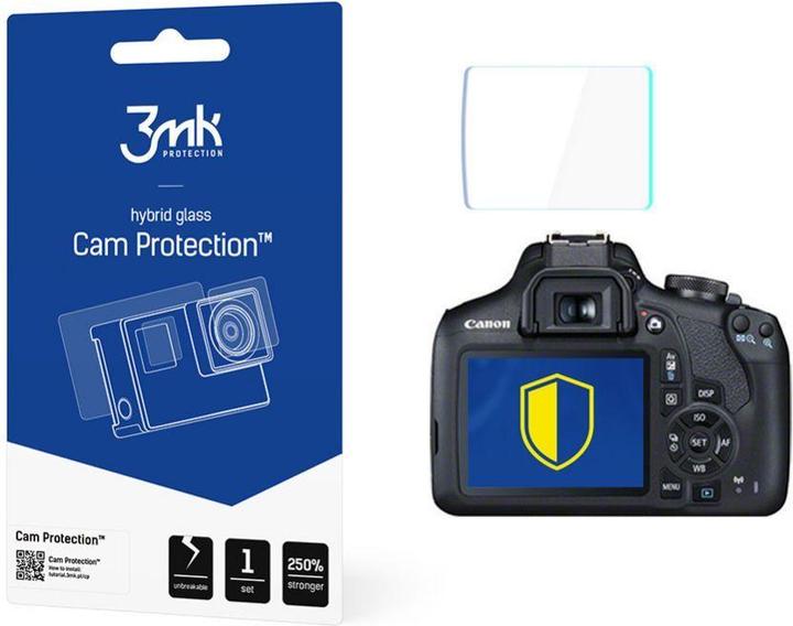 3MK Cam Protection Schutzglas für Canon EOS 2000D (Displayschutz, Canon EOS 2000D)