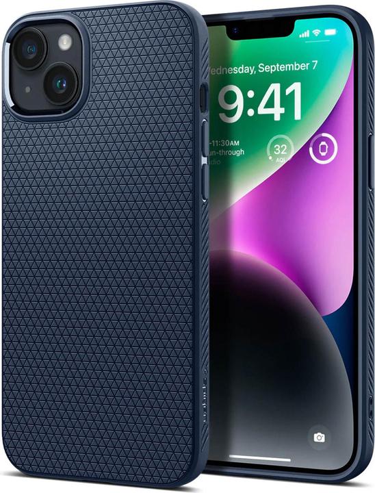 Produktbild Spigen Liquid Air for iPhone 14 navy blue (Apple iPhone 14)