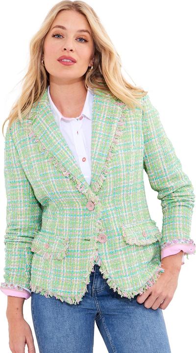 Actual product image Joe Browns PETITE Frayed Detail Tweed Jacket (46)