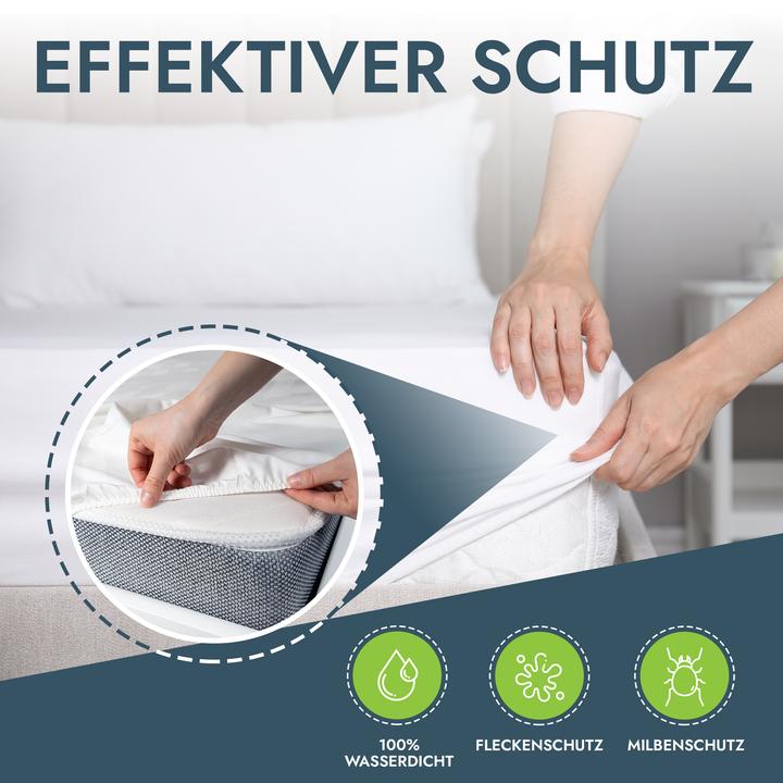 Image du produit Mara Vital Protège-matelas Protège-matelas imperméable, respirant et lavable (100 x 200 cm)