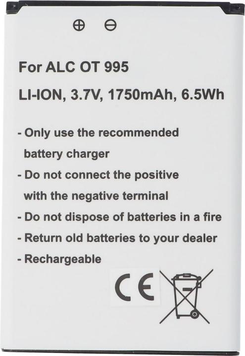 Image du produit Alcatel Batterie One Touch 995, 995 Ultra