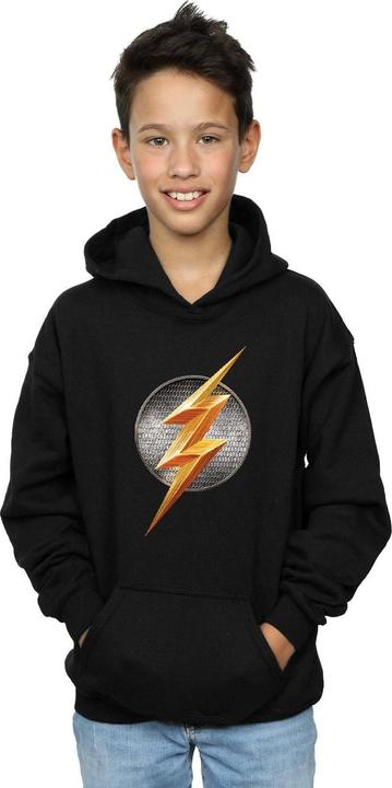 Immagine prodotto Justice League Movie Flash Emblem Felpa con Cappuccio Ragazzi (128)