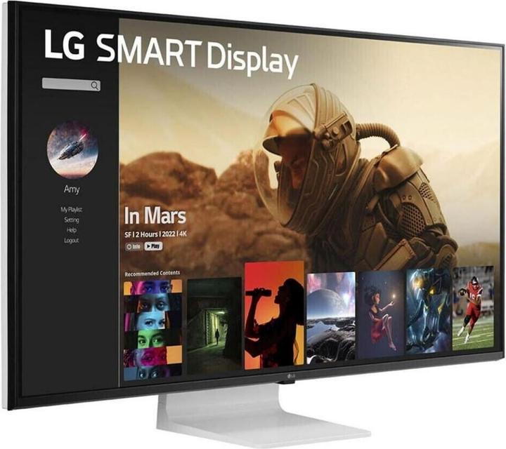 Actual product image LG 43SQ700S-W Smart Monitor 107.9cm (42.5 inch), White (3840 x 2160 Pixels, 42.50")