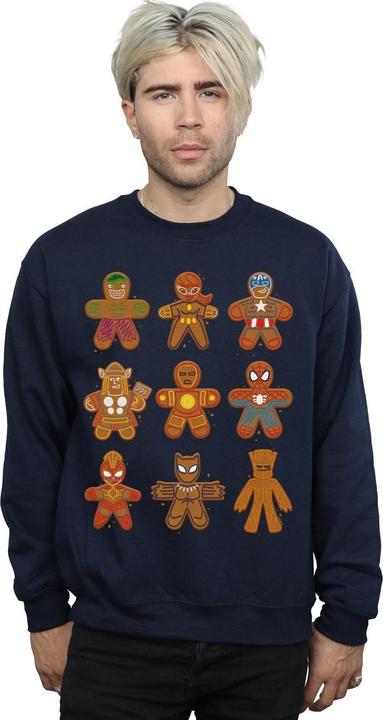 Actual product image Mens Avengers Christmas Gingerbread Sweatshirt (S)