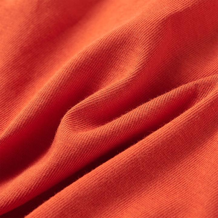 Image du produit VidaXL T-shirt manches longues enfant Orange 116,Matière : 100 (116)
