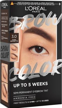 L'Oréal Paris Brow Color Semi-Permanent Eyebrow Tint (3.0 Dark Brunette)