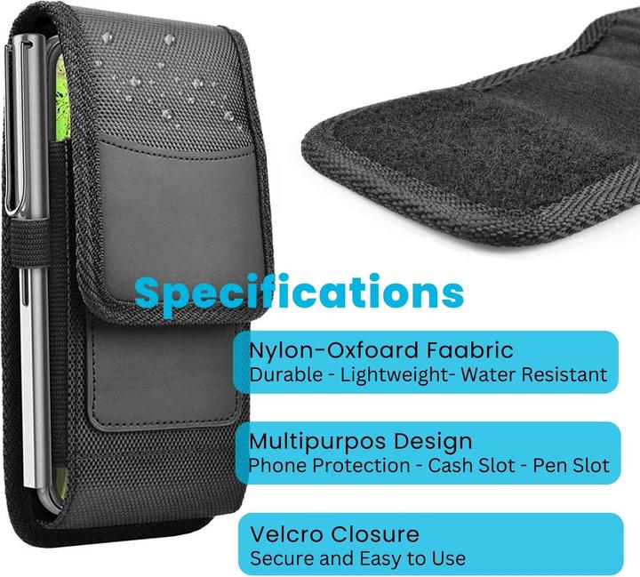 Produktbild Cadorabo Universale Schutzhülle für ZTE Nubia Z7 MINI Tasche mit Gürtelclip (ZTE Nubia Z7 Mini)