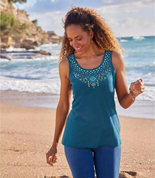 Actual product image Atlas For Women Womens/Ladies Vest Top (Pack of 2) (38, 39, 40)