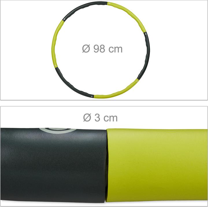 Actual product image Relaxdays Hula Hoop Tyres (92.50 cm, 1240 g)