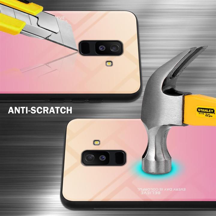Produktbild Cadorabo TPU 2 Farben Glas Cover (Samsung Galaxy A6+)