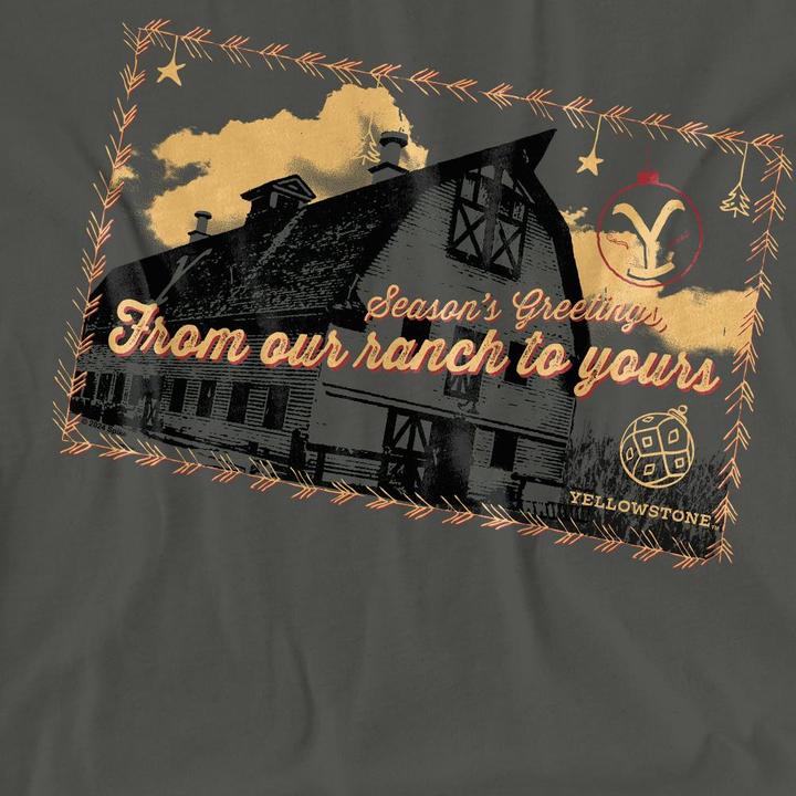 Produktbild Yellowstone Seasons Greetings From The TShirt weihnachtliches Design (S)
