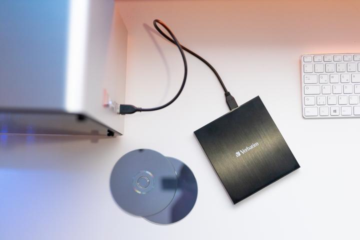 Image du produit Verbatim Simline CD / DVD ReWriter USB-C (Graveur de DVD)